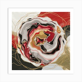 Abstract Rose Canvas Print Art Print