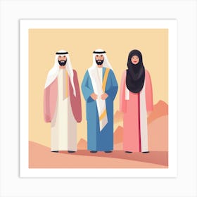 Arab Family (17) Art Print