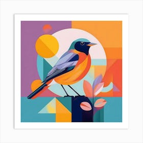 Abstract Bird Art Print