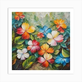 Colorful Flowers 3 Art Print