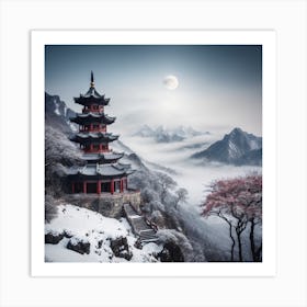 Asian Pagoda Art Print