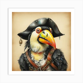 Pirate Bird 8 Art Print