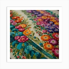 Russian Embroidery Art Print