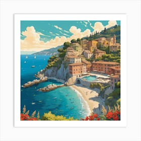 Default Italian Shore Art Print 2 Art Print