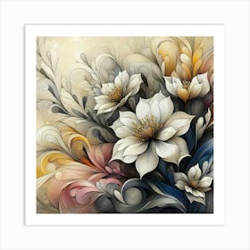 Flowers In A Vase 14 Art Print