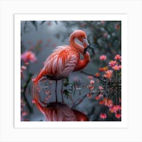 Flamingo 4 Art Print