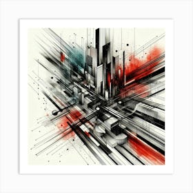 Abstract Cityscape Art Print