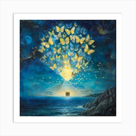 Butterflies In The Sky 2 Art Print