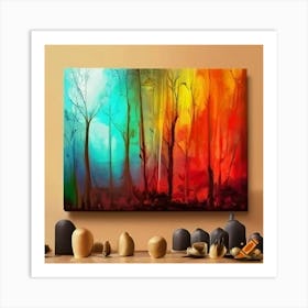 Abstract Forest Painting Art Print