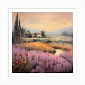 Abstract Siena Siesta Art Print