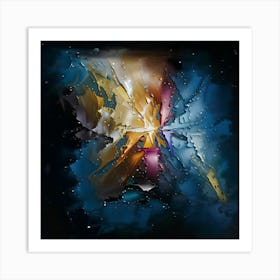 Worlds shattering Painting Art Print