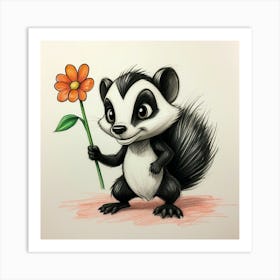 Badger 1 Art Print