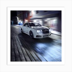 white car Art Print