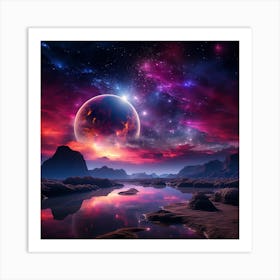 Nebula In Space Art Print