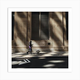Shadows On The Street 3 Art Print