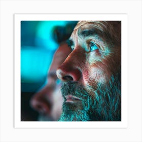 Portrait Of A Man With A Beard Art Print