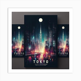 Tokyo City Travel Poster 1 Art Print