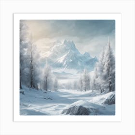 Winter Landscape Art Print