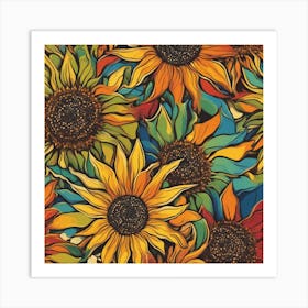 Sunflowers Art Print