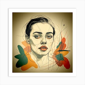 Portrait Of A Woman 13 Art Print