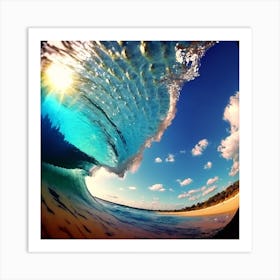 Hawaiian Wave Art Print