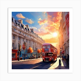 London Cityscape 1 Art Print