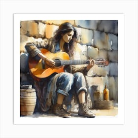 Acoustic Guitar Art Print