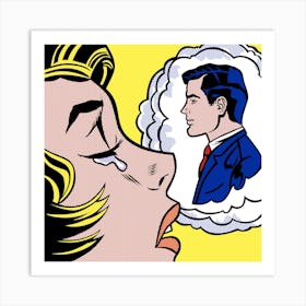 THINKING OF HIM | LICHTENSTEIN DIGITAL REPLICA Art Print