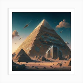 Pyramids Of Giza 1 Art Print