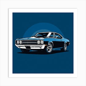 Dodge Challenger 4 Art Print