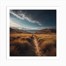 Desert Path Art Print