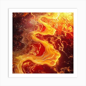 Abstract Fire Art Print