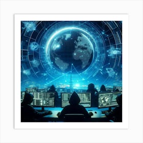 Cyber Security Stock Art Print