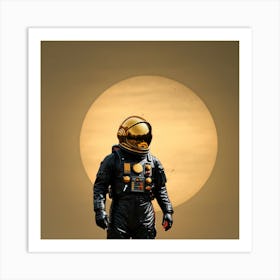 Spaceman - sun Art Print