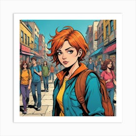 Comic Style Vector Hand Drawn Youth Day Concept Gr 2 Art Print