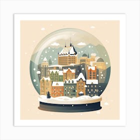 Quebec City Canada 1 Snowglobe Art Print