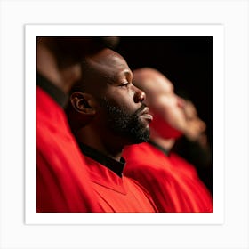 Group Of Men In Red Robes 1 Art Print