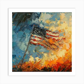 A Usa Oil Painting Illustration 1720362884 1 Art Print