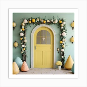 Easter Door Decor Art Print