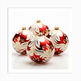 Christmas Ornaments 2 Art Print