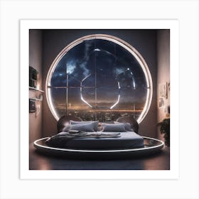 Futuristic Bedroom 13 Art Print