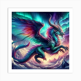 Dragon In The Sky Art Print