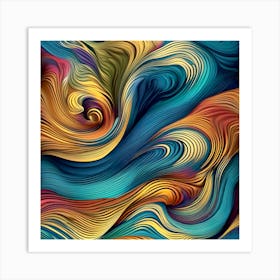 Abstract Swirls 7 Art Print