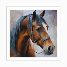 Horse painting Art Print