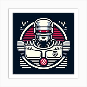 Robot Logo Art Print