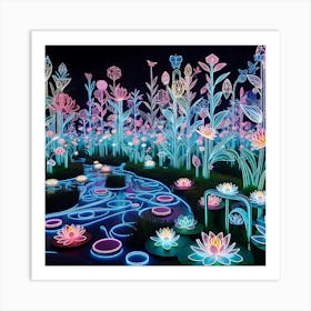 Magical Garden V5 Art Print