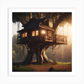 Tree House Art Print