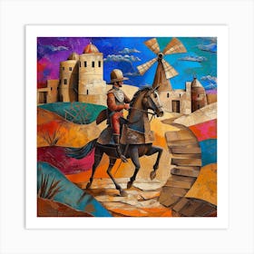 Knight On Horseback Art Print