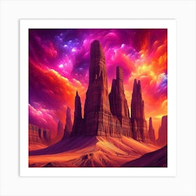 Desert Landscape 3 Art Print