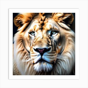 Lion Portrait 18 Art Print